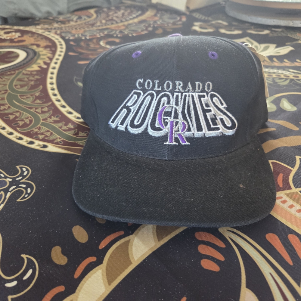 Colorado Rockies Black and Purple Cap